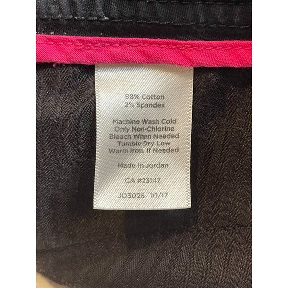 Talbots Women Perfect Shorts Bermuda Mid Rise Stretch JO3026 Cotton Black Size 2 - Picture 8 of 9